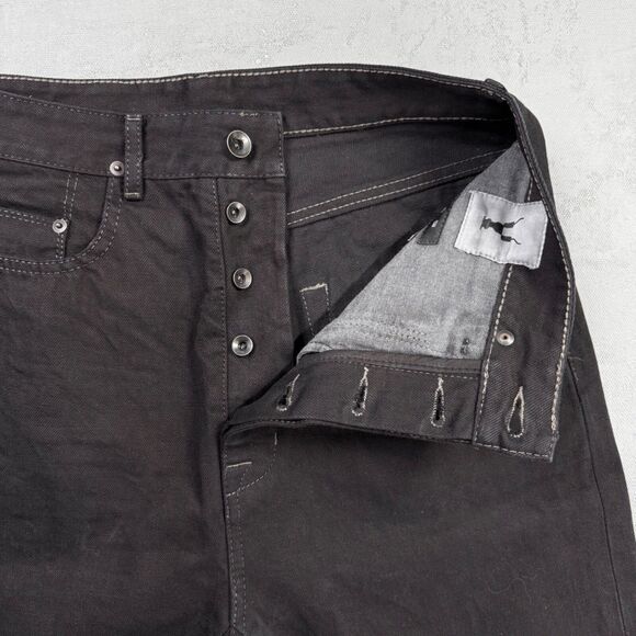 Rick Owens DRKSHDW FW 2017 Astaire Cropped Cut Over-Dyed Denim Jeans Size 31 - Picture 3 of 8